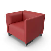 Red Canvas Armchair PNG & PSD Images