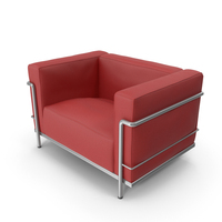Red Canvas Armchair PNG & PSD Images