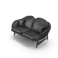 Black Leather Sofa PNG & PSD Images