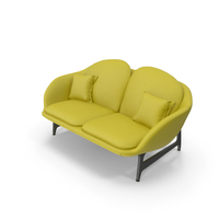 Yellow Canvas Sofa PNG & PSD Images
