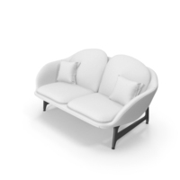 White Canvas Sofa PNG & PSD Images