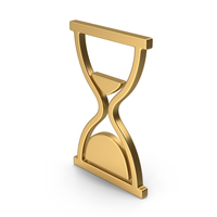 Hourglass Gold Symbol PNG & PSD Images