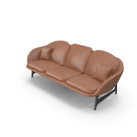 Brown Leather Sofa PNG & PSD Images