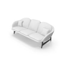 White Canvas Sofa PNG & PSD Images