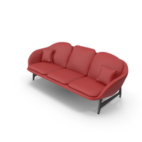 Red Canvas Sofa PNG & PSD Images