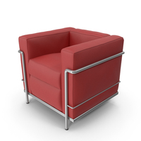Red Canvas Armchair PNG & PSD Images