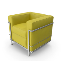 Yellow Canvas Armchair PNG & PSD Images