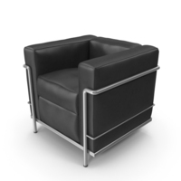 Black Leather Armchair PNG & PSD Images