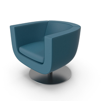 Blue Canvas Armchair PNG & PSD Images