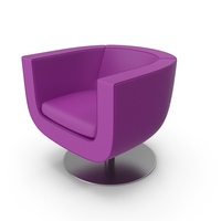 Purple Canvas Armchair PNG & PSD Images