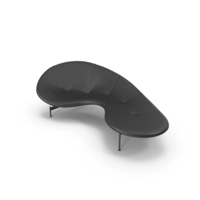 Black Leather Lounge Sofa PNG & PSD Images