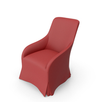 Red Canvas Armchair PNG & PSD Images