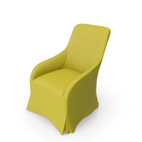 Yellow Canvas Armchair PNG & PSD Images