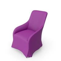 Purple Canvas Armchair PNG & PSD Images