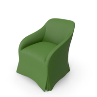 Green Canvas Armchair PNG & PSD Images