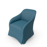 Blue Canvas Armchair PNG & PSD Images