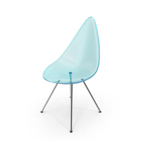 Blue Glass Chair PNG & PSD Images