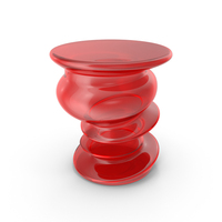 Red Glass Side Table PNG & PSD Images