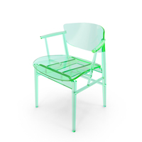 Green Glass Chair PNG & PSD Images