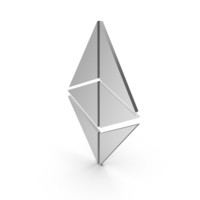 Silver Ethereum Symbol PNG & PSD Images