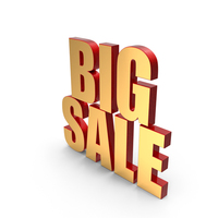 Big Sale Text PNG & PSD Images