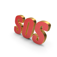 Red SOS Text PNG & PSD Images