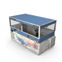 Subway Token Booth Damaged PNG & PSD Images