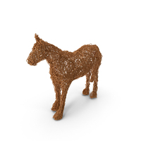 Copper Wire Sculpture Horse PNG & PSD Images