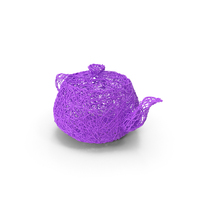 Purple Wire Sculpture Teapot PNG & PSD Images