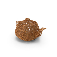 Copper Wire Sculpture Teapot PNG & PSD Images