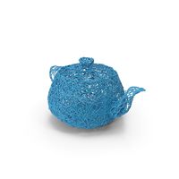 Blue Wire Sculpture Teapot PNG & PSD Images