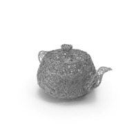 Silver Wire Sculpture Teapot PNG & PSD Images