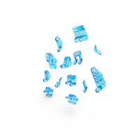Music Notes Play Glass PNG & PSD Images