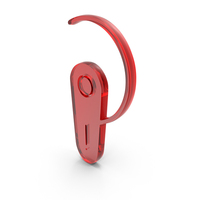 Red Glass Bluetooth Headset Icon PNG & PSD Images