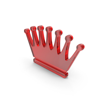 Red Glass Crown Icon PNG & PSD Images