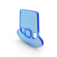 Pilgrim Hat Icon Glass PNG & PSD Images