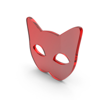 Red Glass Cat Eye Mask Icon PNG & PSD Images