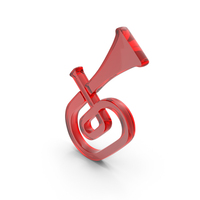 Red Glass Musical Instrument Icon PNG & PSD Images