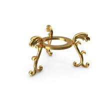 Golden Stand For Souvenirs PNG & PSD Images