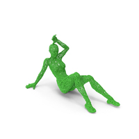 Green Wire Sculpture Woman PNG & PSD Images