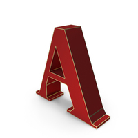 Lowpoly Letter A PNG & PSD Images