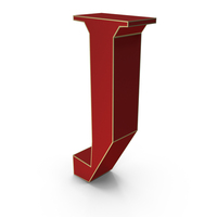 Red Letter J PNG & PSD Images