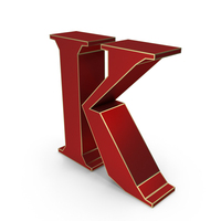 Lowpoly Letter K PNG & PSD Images