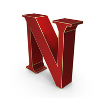 Lowpoly Letter N PNG & PSD Images