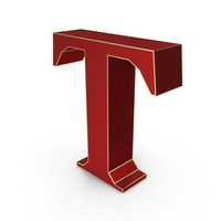 Red Letter T PNG & PSD Images
