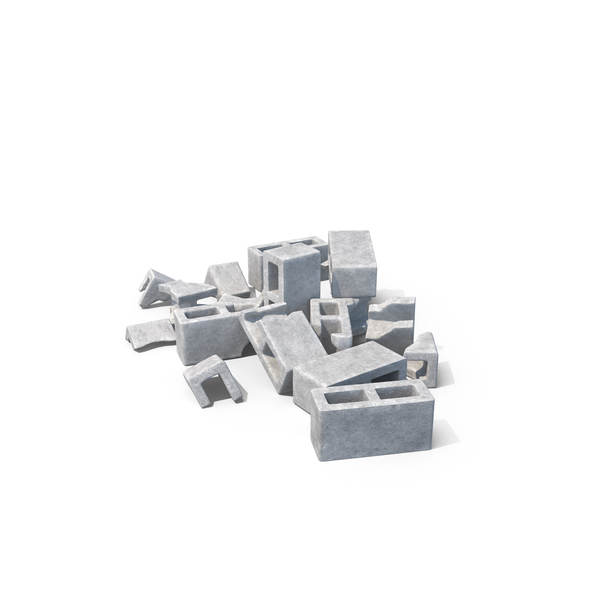 Cinder Block Pile Small PNG & PSD Images