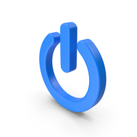 Power Button Blue PNG & PSD Images