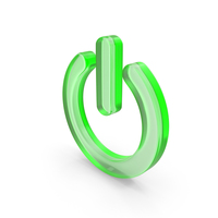 Power Button Green Glass PNG & PSD Images