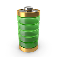 Battery Full Icon Gold PNG & PSD Images