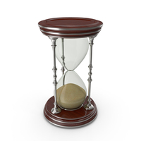 Hourglass Wood Silver PNG & PSD Images